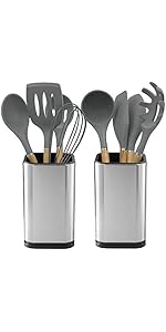 4PC Flatware Caddy Holder Stainless Steel Small