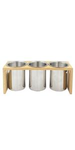 4PC Flatware Caddy Holder Stainless Steel Small