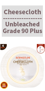 Nut Milk Bags, All Natural Cheesecloth Bags, 12