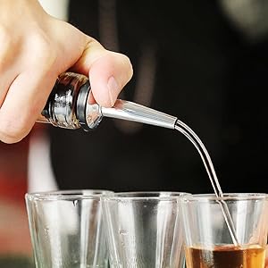 Pour Spouts for Liquor Bottles Speed Pour Pourers with Dust Cap 7+7