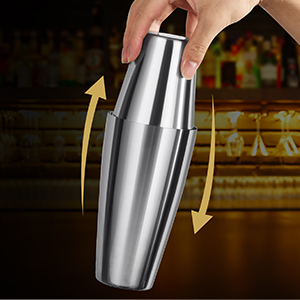 Cocktail Shaker, 27OZ Martini Shaker, Drink Shaker, Cocktail Shaker Set 6 Pcs,Boston Shaker, Bar Set, Cocktail Strainer, Bar tools, Bartender Kit, Stainless Steel Double Measuring Jigger, Mixing Spoon