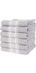 KAF Home Pantry 100% Cotton Checkered Grid Dish Cloths | Set of 6, 12 x 12 Inches | Absorbent and Machine Washable | Perfect for Cleaning Counters, and Any Household Spills - Blue