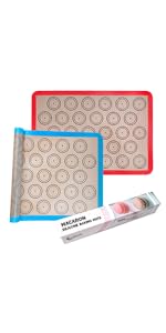 STATINT Non-Stick Silicone Baking Mat, Premium Food Safe - Pack of 2, for Cookie Oven Reusable Mat, 16.5