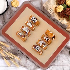 STATINT Non-Stick Silicone Baking Mat, Premium Food Safe - Pack of 2, for Cookie Oven Reusable Mat, 16.5