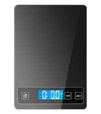 Nicewell Food Scale, 22lb Digital Kitchen Scale Weight Grams and oz for Cooking Baking, 1g/0.1oz Precise Graduation, Stainless Steel and Tempered Glass