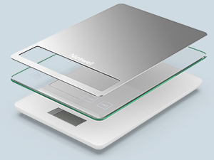 Nicewell Food Scale, 22lb Digital Kitchen Scale Weight Grams and oz for Cooking Baking, 1g/0.1oz Precise Graduation, Stainless Steel and Tempered Glass