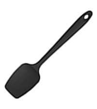 U-Taste Silicone Spatula Set with 600 Degrees Fahrenheit Heat Resistant (Black)