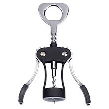 Wing Corkscrew,Ilyever Premium Wine Opener with Bottle Stopper,Multifunctional Corkscrew Wine Cork Opener Bottler Opener Remover for Home, Kitchen,Restaurant,Party and as Gift,Black