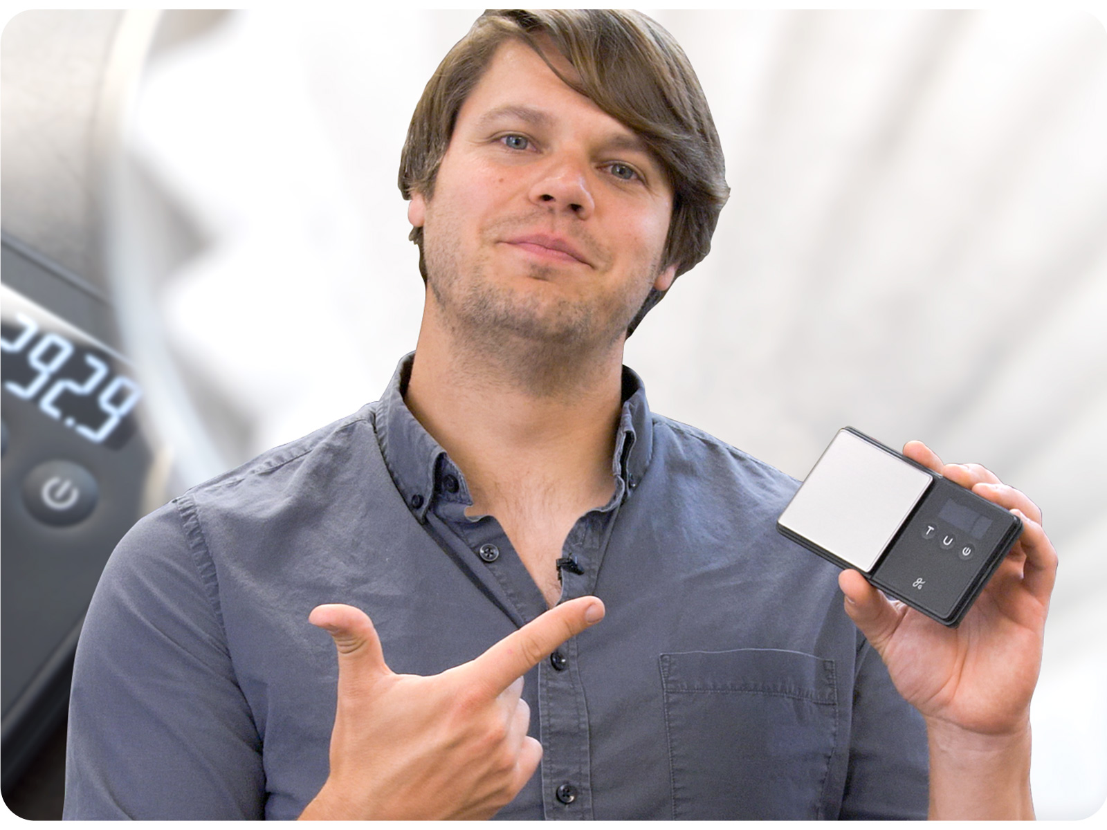 Greater Goods Digital Espresso and Coffee Scale - 750 x 0.1g, Mini Scale with 6 Units of Measurement