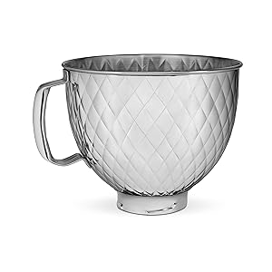 KitchenAid 5 Quart Tilt-Head Glass Bowl with Measurement Markings & Lid - KSM5GB