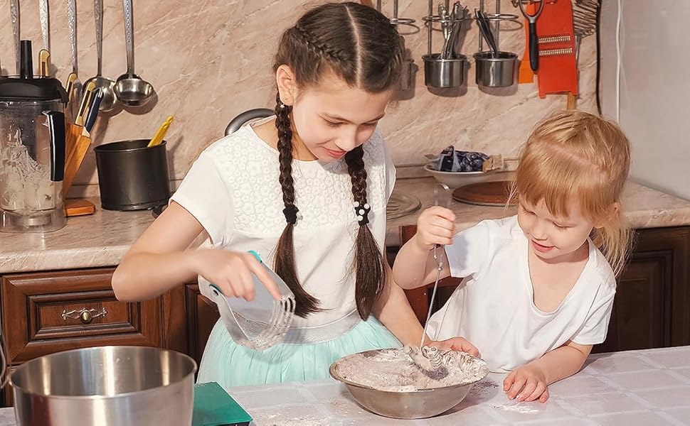 ALLTOP Pastry Shortening Blender Cutter,Stainless Steel Dough Masher for Butter, Biscuit,Baking, Kneading,Dough, Flakier and Fluffier Pie Crusts, Almond - Hand Kitchen Tool (1, Black)