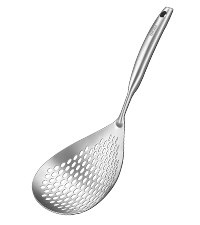 Yimi 16.5 Inch Spider Strainer | Stainless Steel Kitchen Cooking Skimmer with Double Hook Long Handle | Spiral Wire Spoon Ladle with Reinforced Double Coil for Cooking and Frying, Ideal for Gift