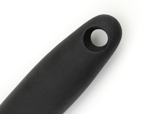 Brushed Slotted Stainless Steel Turner, Non-Slip Spatula with Ergonomic Handle