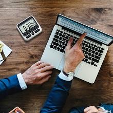 KTKUDY Digital Kitchen Timer with Mute/Loud Alarm Switch ON/Off Switch, 12-Hour Clock & Alarm, Memory Function Count Up & Count Down for Kids Teachers Cooking, Large LCD Display, Strong Magnet (Black)