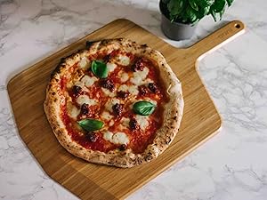 ooni 12” Perforated Pizza Peel – Aluminum Metal Pizza Peel 12 Inch, Pizza Spatula Paddle, Lightweight Pizza Turning Peel with Long Handle, Pizza Oven Accessories, Pizza Tools, Rectangle Pizza Turner