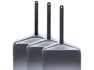 ooni 12” Perforated Pizza Peel – Aluminum Metal Pizza Peel 12 Inch, Pizza Spatula Paddle, Lightweight Pizza Turning Peel with Long Handle, Pizza Oven Accessories, Pizza Tools, Rectangle Pizza Turner