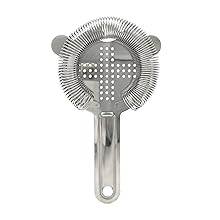 Cocktail Strainer Set Stainless Steel Bar Tools with Stirring Spoon - Hawthorne, Julep, & Fine-Mesh Sifter for Drinks