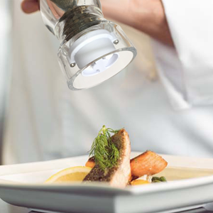 Salt Pepper Grinder Mill Arcylic,the Best Peppercorn Grinder with Adjustable Mill-Clear