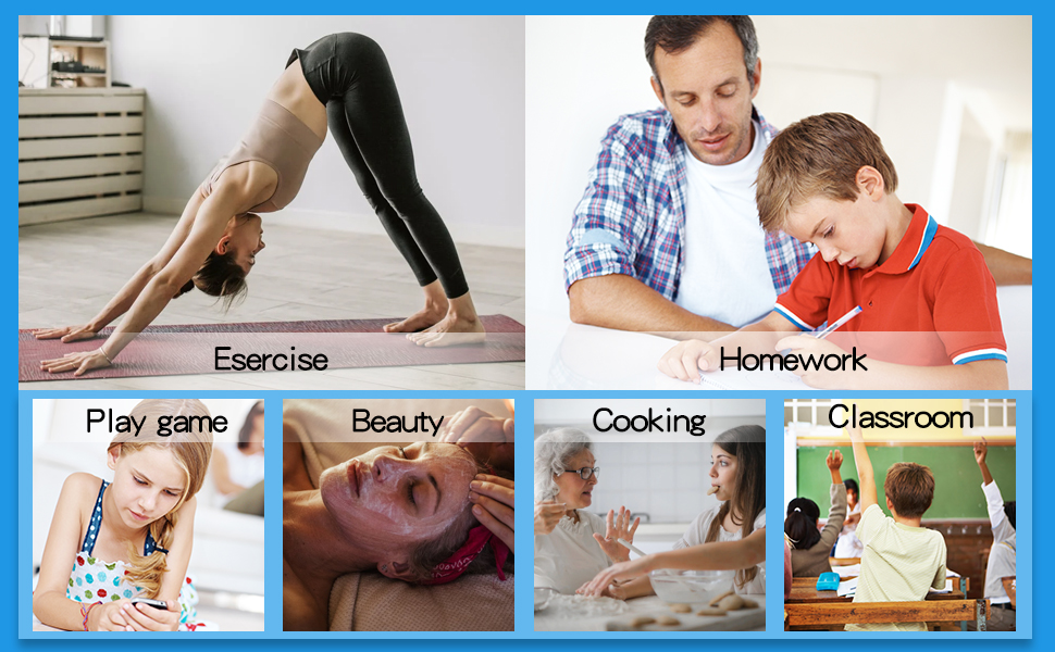 6 Pack Small Digital Kitchen Timer Magnetic Back and ON/Off Switch,Minute Second Count Up Countdown (Multicolored)