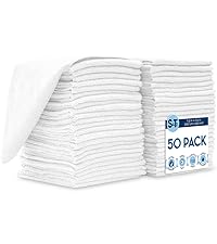 S&T INC. 100 Pack Microfiber Cleaning Cloth, Bulk Towels for Home, Reusable Microfiber Towels for Cars, Cleaning Rags, Assorted, 11.5 Inches x 11.5 Inches, 100 Count
