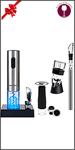 Secura Electric Wine Opener, Automatic Bottle Corkscrew Opener with Foil Cutter, Rechargeable (Champagne Gold)