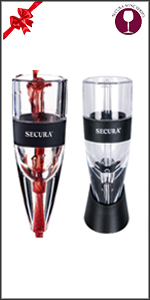 Secura Electric Wine Opener, Automatic Bottle Corkscrew Opener with Foil Cutter, Rechargeable (Champagne Gold)