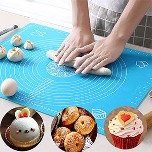 Silicone Baking Mat for Rolling Pastry Dough with Measurements, 19.7