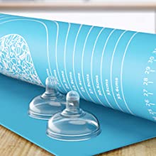 Silicone Baking Mat for Rolling Pastry Dough with Measurements, 19.7