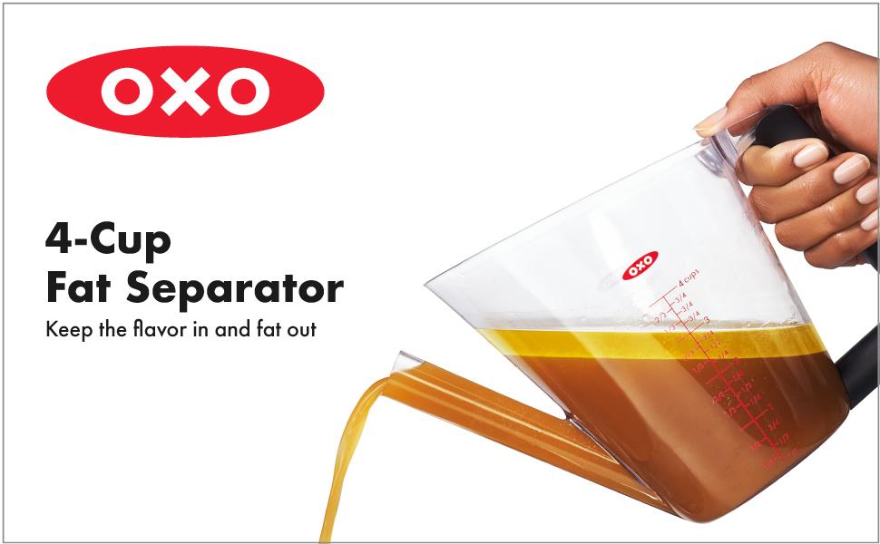 OXO Good Grips 4 Cup Fat Separator, Clear