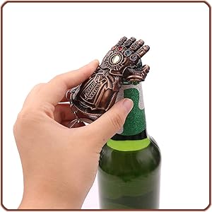 2-Pack Hammer Keychain Bottle Opener and Glove Keychain Bottle Opener, Beer Gifts Bottle Opener for Men, Husband, Dad, Grandpa, Boyfriend