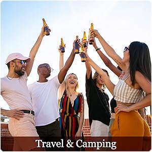 2-Pack Hammer Keychain Bottle Opener and Glove Keychain Bottle Opener, Beer Gifts Bottle Opener for Men, Husband, Dad, Grandpa, Boyfriend