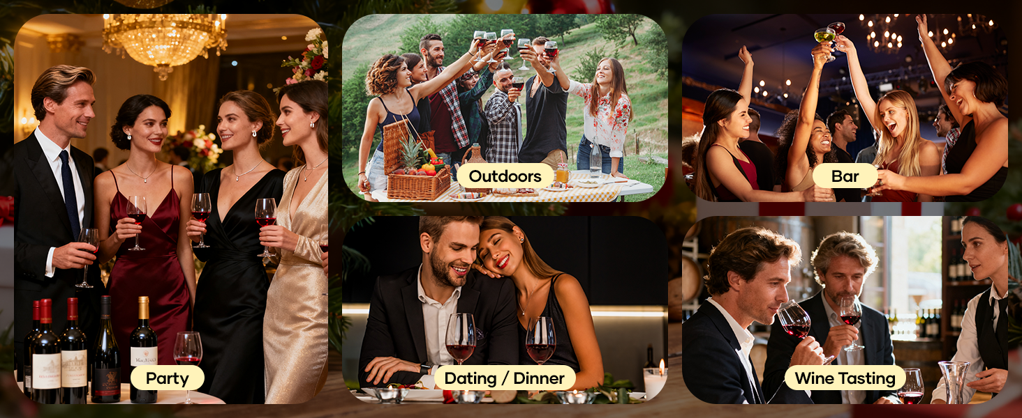 Crenova Electric Wine Opener, Rechargeable Wine Bottle Opener, Automatic Corkscrew with Vacuum Stopper, Aerator Pourer, Foil Cutter, Display Base, Gifts for Valentines Day New Home Wedding Birthday