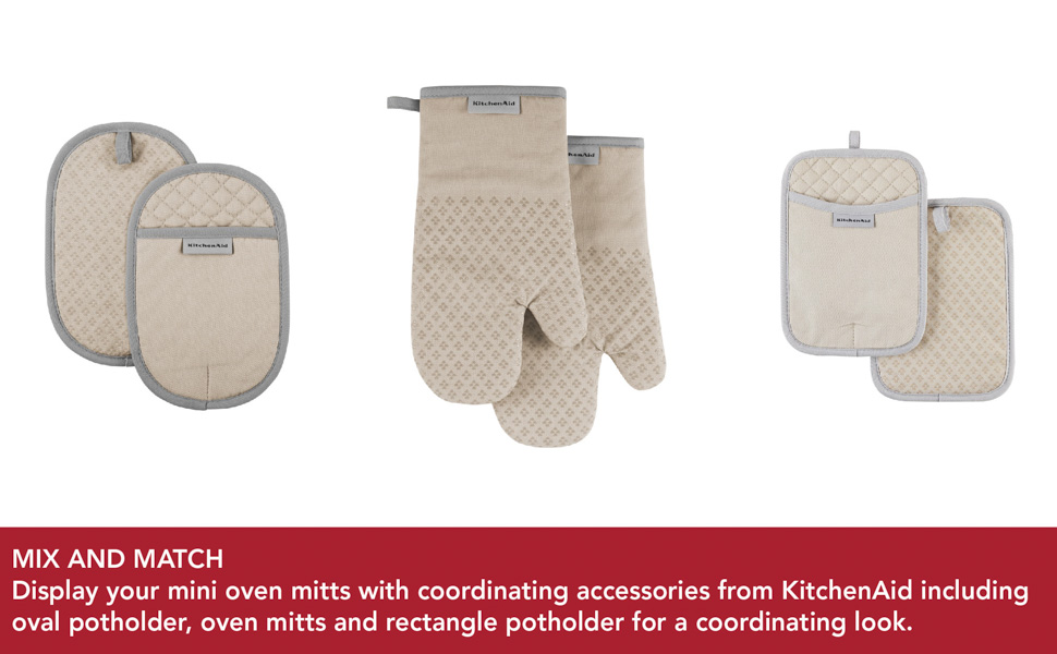KitchenAid Asteroid Mini Oven Mitt Set, 5.5