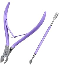 Professional Cuticle Trimmer Nail Cuticle Cutter Stainless Steel Cuticle Nippers with Sharp Blades Clippers Manicure Tools Double Spring for Nail Care Pedicure Nail Tool (Silver)