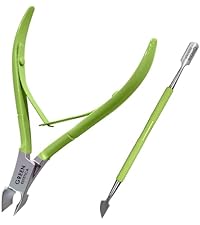 Professional Cuticle Trimmer Nail Cuticle Cutter Stainless Steel Cuticle Nippers with Sharp Blades Clippers Manicure Tools Double Spring for Nail Care Pedicure Nail Tool (Silver)