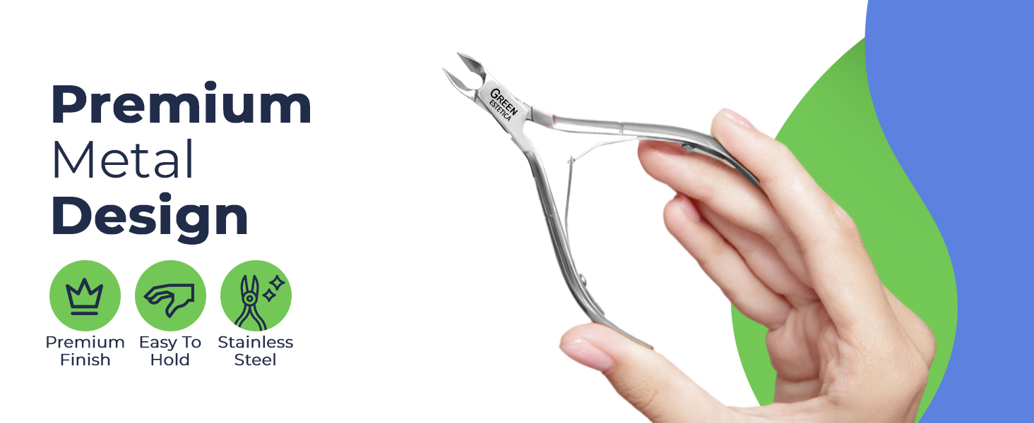 Professional Cuticle Trimmer Nail Cuticle Cutter Stainless Steel Cuticle Nippers with Sharp Blades Clippers Manicure Tools Double Spring for Nail Care Pedicure Nail Tool (Silver)