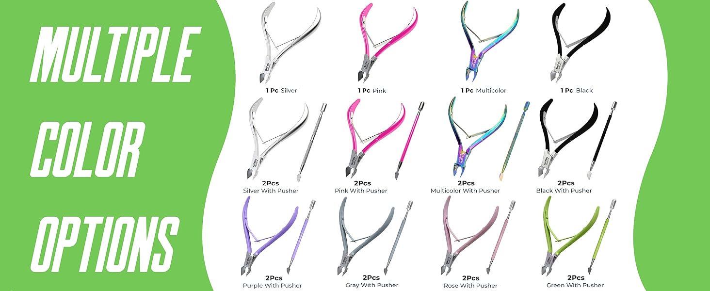 Professional Cuticle Trimmer Nail Cuticle Cutter Stainless Steel Cuticle Nippers with Sharp Blades Clippers Manicure Tools Double Spring for Nail Care Pedicure Nail Tool (Silver)