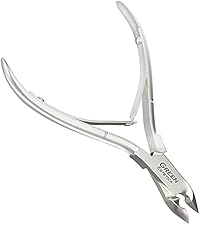 Professional Cuticle Trimmer Nail Cuticle Cutter Stainless Steel Cuticle Nippers with Sharp Blades Clippers Manicure Tools Double Spring for Nail Care Pedicure Nail Tool (Silver)