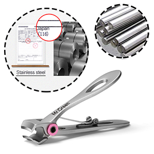 MR.GREEN Nail Clippers, Ultra Wide Jaw Opening Toenail Clipper for Thick Nails Heavy Duty Stainless Steel Fingernail Clippers for Seniors (Mr-1224plus)