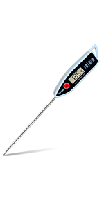 Digital Meat Food Thermometer for Cooking Kitchen BBQ, Probe Instant Read Thermometer with Long Probe for Candy Candle Milk Yogurt Deep Fry Roast Baking Temperature
