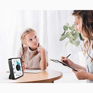 Secura 60-Minute Visual Countdown Timer, 7.5-Inch Oversize Classroom Visual Timer for Kids and Adults, Durable Mechanical Kitchen Timer Clock with Magnetic Backing (Blue)