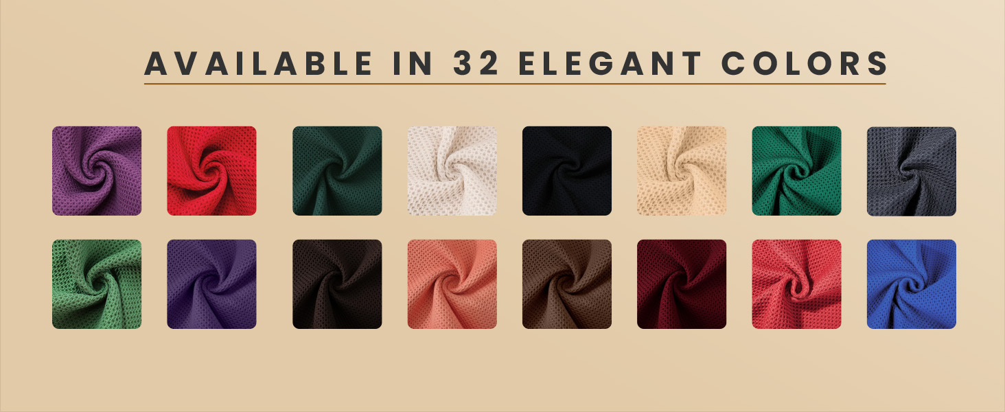 Homaxy 100% Cotton Waffle Weave Kitchen Dish Cloths, Ultra Soft Absorbent Quick Drying Dish Towels, 12 x 12 Inches, 6-Pack, Beige