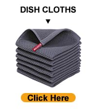 Homaxy 100% Cotton Waffle Weave Kitchen Dish Cloths, Ultra Soft Absorbent Quick Drying Dish Towels, 12 x 12 Inches, 6-Pack, Beige