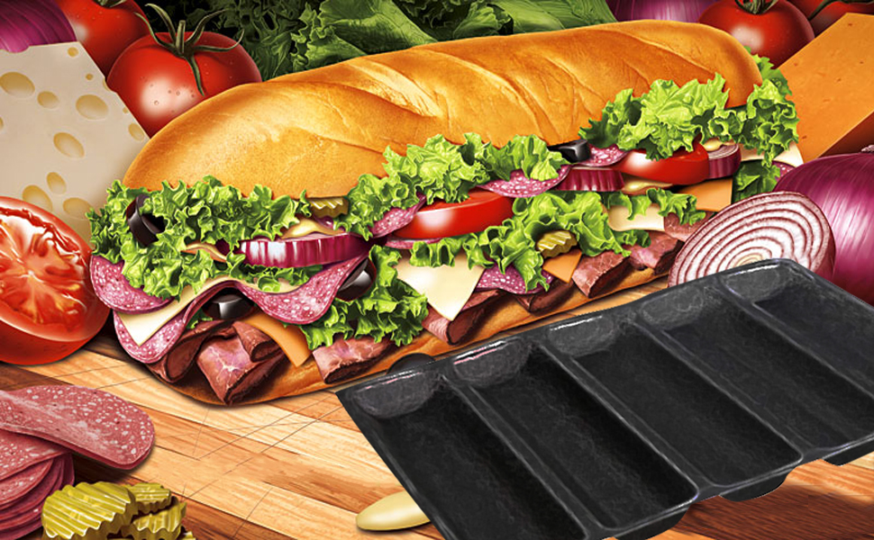 Silicone Perforated Baking Forms Sandwich Mold French Baguette Bread Pan Food Mat 5 Loaf Non-Stick Baking Liners