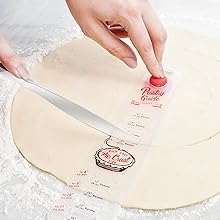 Talisman Designs Silicone Rolling Pin Bands | 8 Piece Set | Ensure Dough Thickness | Baking Accessories | Rolling Pin Thickness Rings