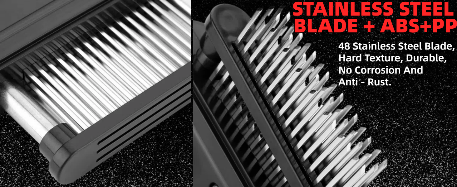 Meat Tenderizer Tool with 48 Stainless Steel Ultra Sharp Needle Blade Tenderizer for Tenderizing Steak, Beef with Cleaning Brush,Baking Kitchen Accessories