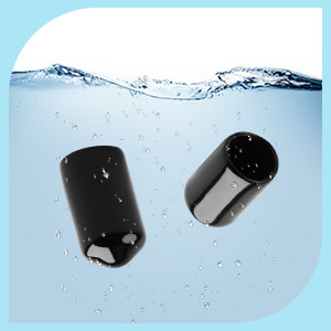 WXJ13 Pack of 200 Pourers Dust Covers with Box, Liquor Bottle Pour Spout Cover Rubber Caps, Black