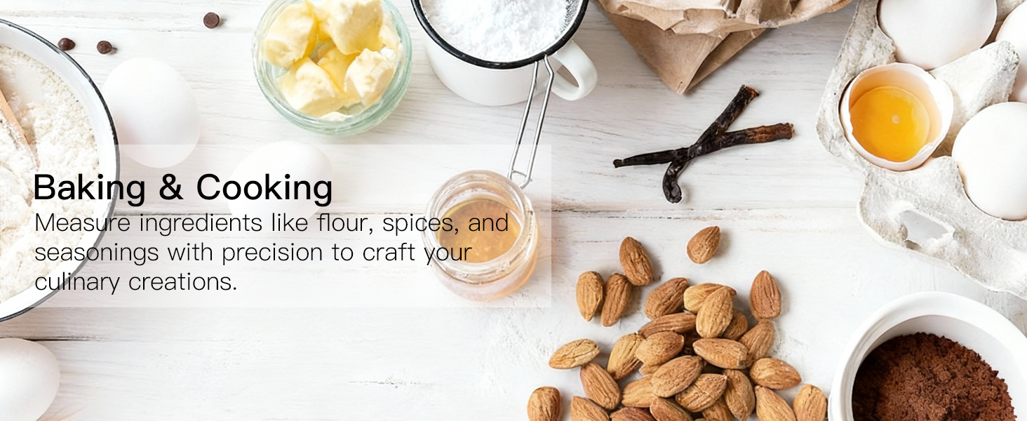 AZEUS Food Scale with USB Rechargeable, Digital Kitchen Scale with 6 Units, High Precision to 0.04 oz /11lbs Capacity, Weight Range from 3g-5000g (White)