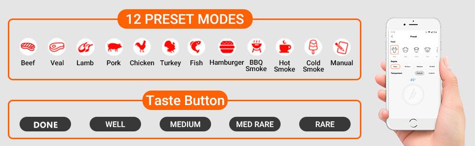 INKBIRD WiFi Meat Thermometer IBBQ-4T, Wireless WiFi BBQ Thermometer for Smoker, Oven | APP Calibration Temp Graph | Mobile Notification Timer Alarm | Rechargeable Digital Grill Thermometer, 4 Probes