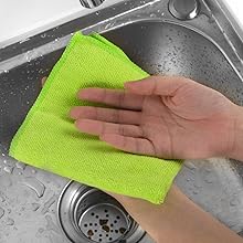 MR.SIGA Microfiber Cleaning Cloth, All-Purpose Cleaning Towels, Pack of 50, Size 11.8 x 11.8 in